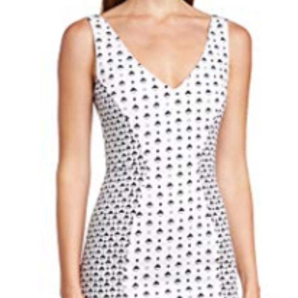 French Connection Women's White Modern Mosaic Stra